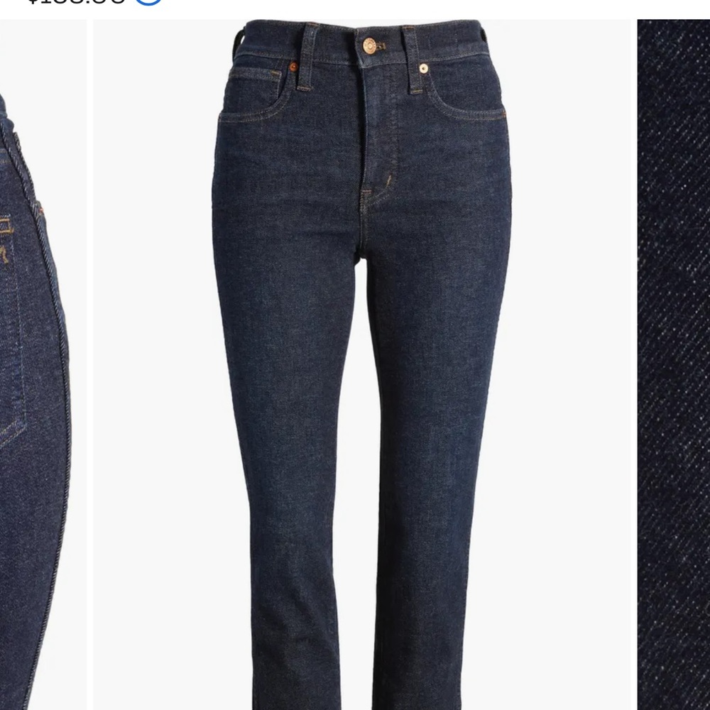 NWT Madewell Mid Rise Stovepipe Jeans